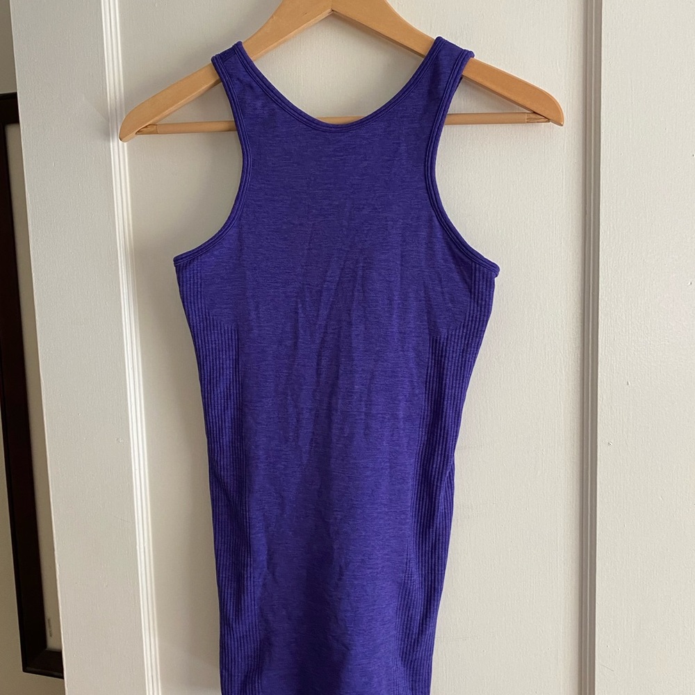 Lululemon purple high neck tank top